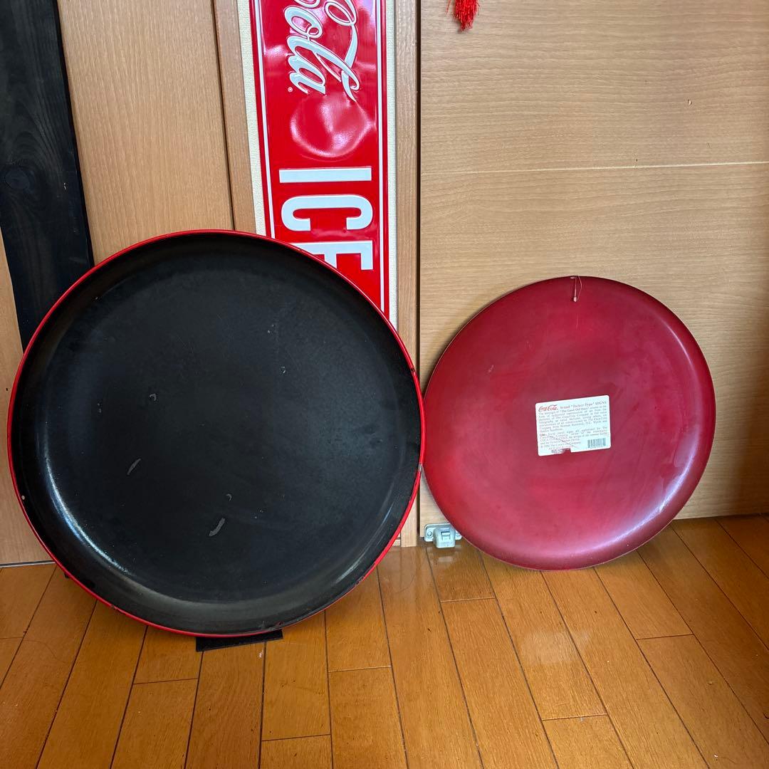 Coca-Cola 丸　看板 2個セット