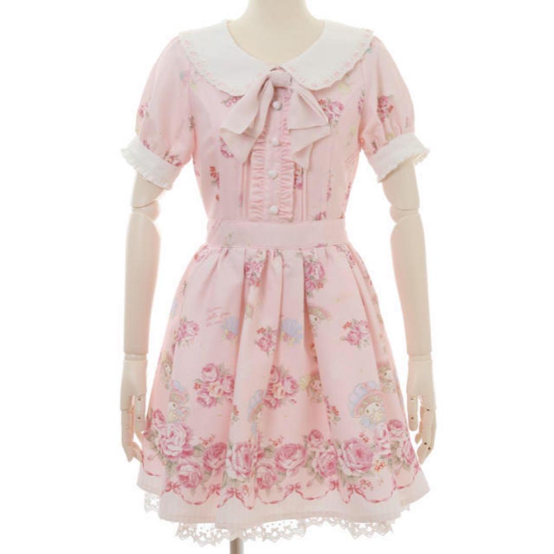 リズリサ マイメロ ワンピース ピンク リズメロ 花柄 - メルカリ