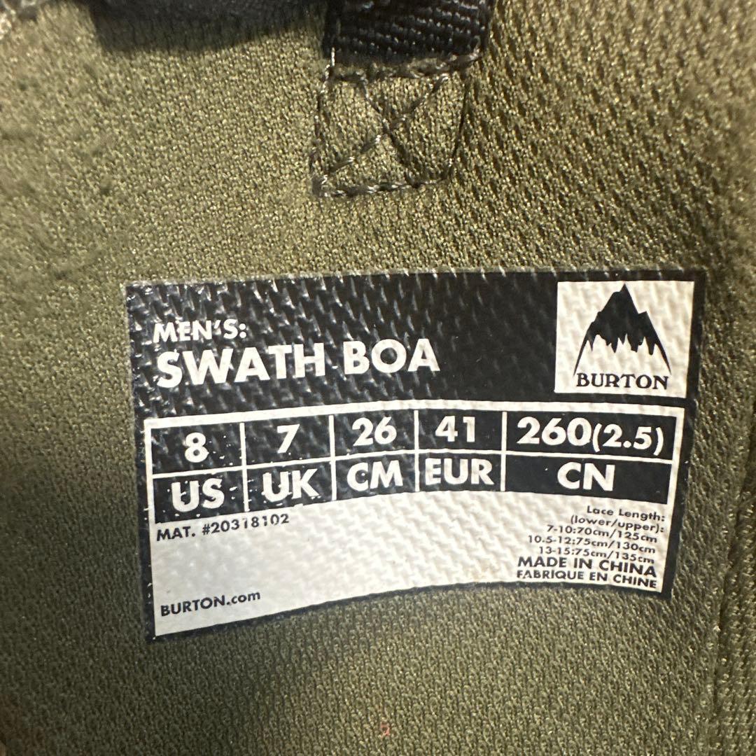 BURTON SWATH カモフラージュ スノーボードブーツ
