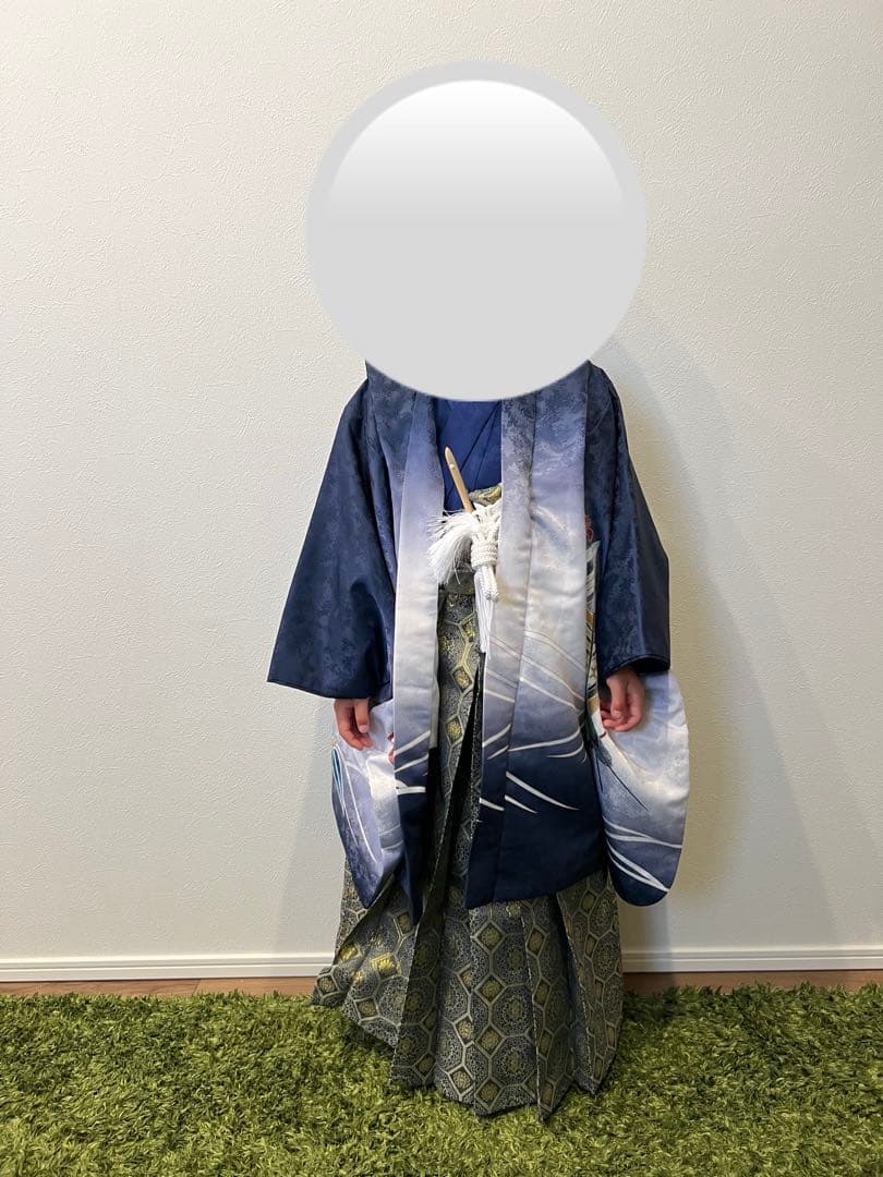 京越 七五三5歳男の子 フルセット(肩上げ済み) 12点セット