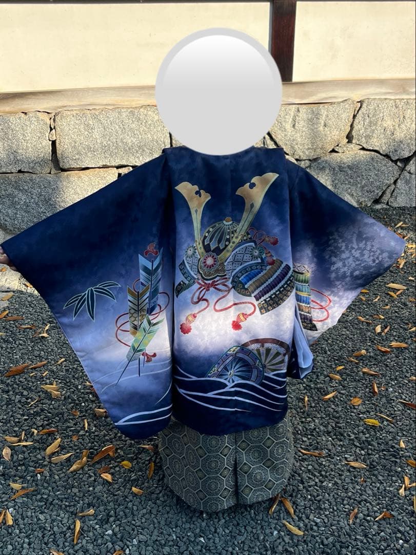 京越 七五三5歳男の子 フルセット(肩上げ済み) 12点セット