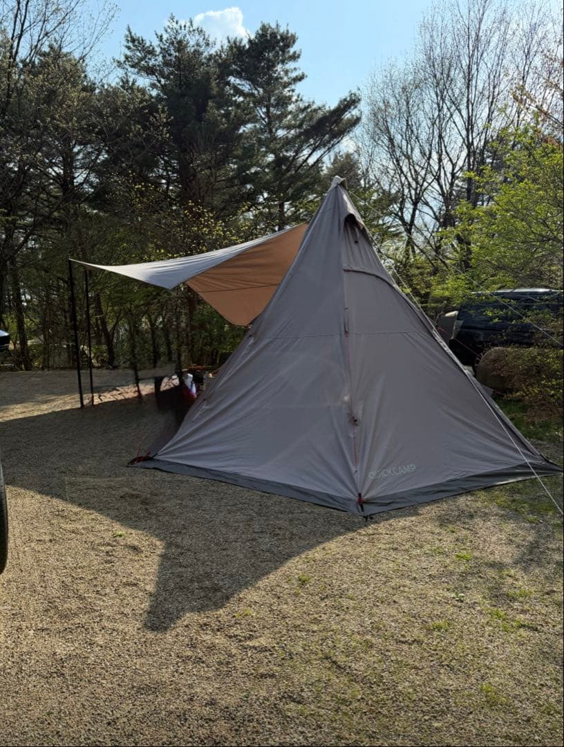 クイック キャンプ　ワンポールテント　オクタタープ セット