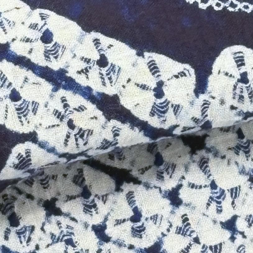 スナフキン　未使用品　絞り浴衣　有松鳴海絞り　総絞り　浴衣　綿　E801