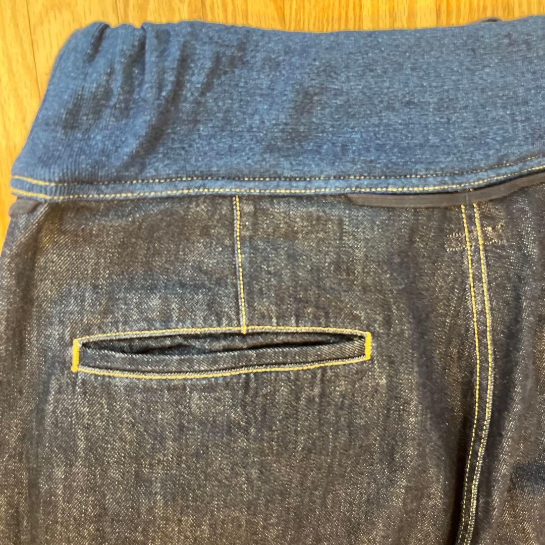 キャピタルKAPITAL ダークブルー サルエルパンツ ウエストゴム