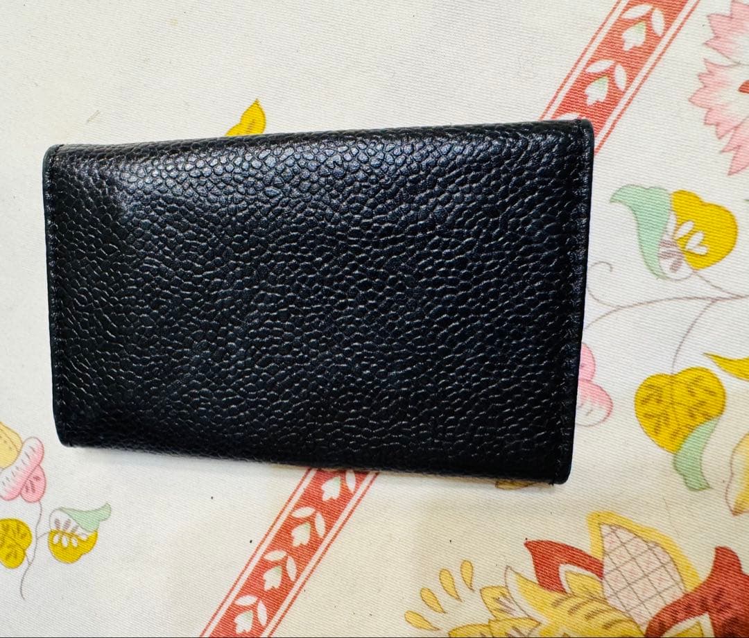 aoi未使用CHANEL ブラックレザー キーケース