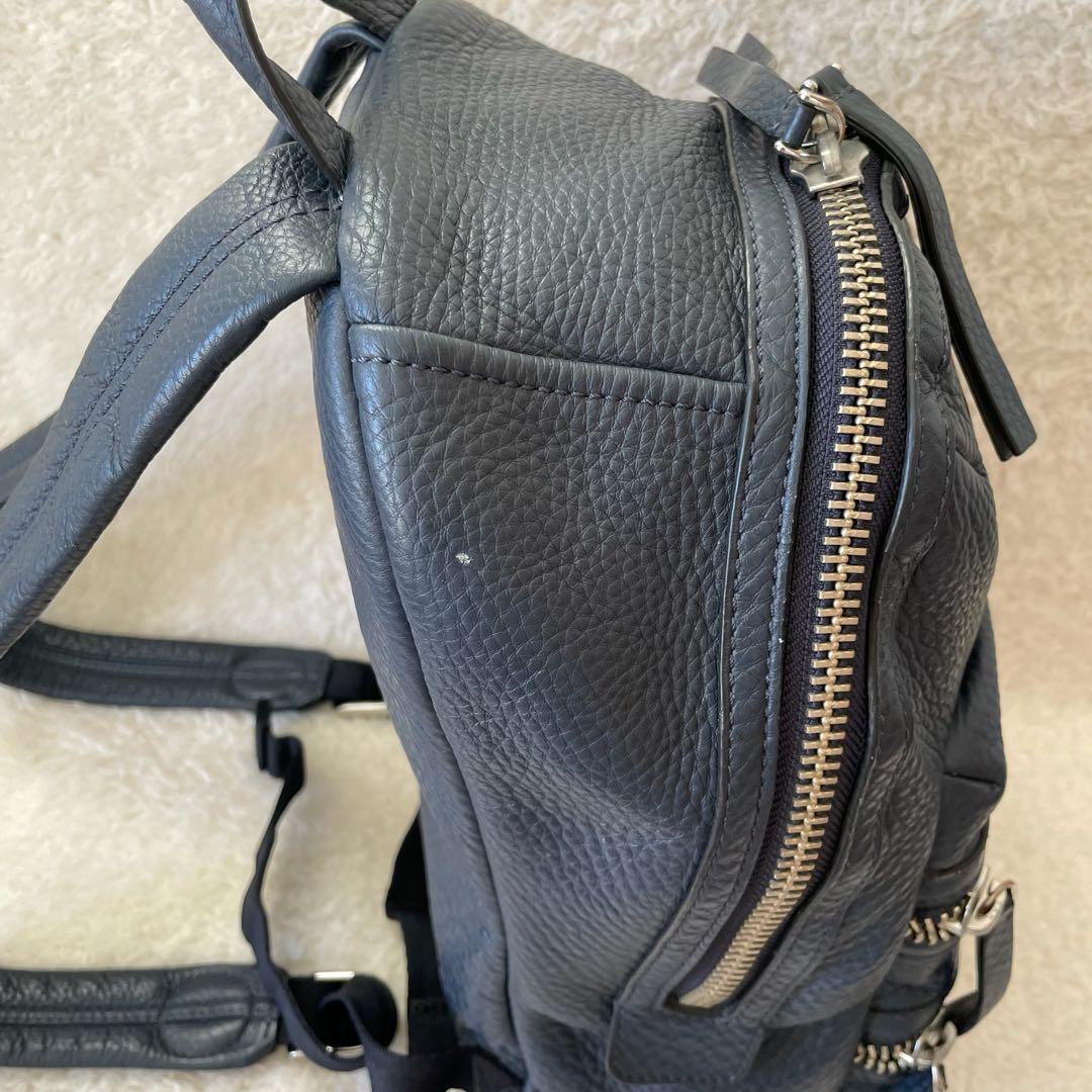 MARC JACOBS リュック オールレザー ネイビー