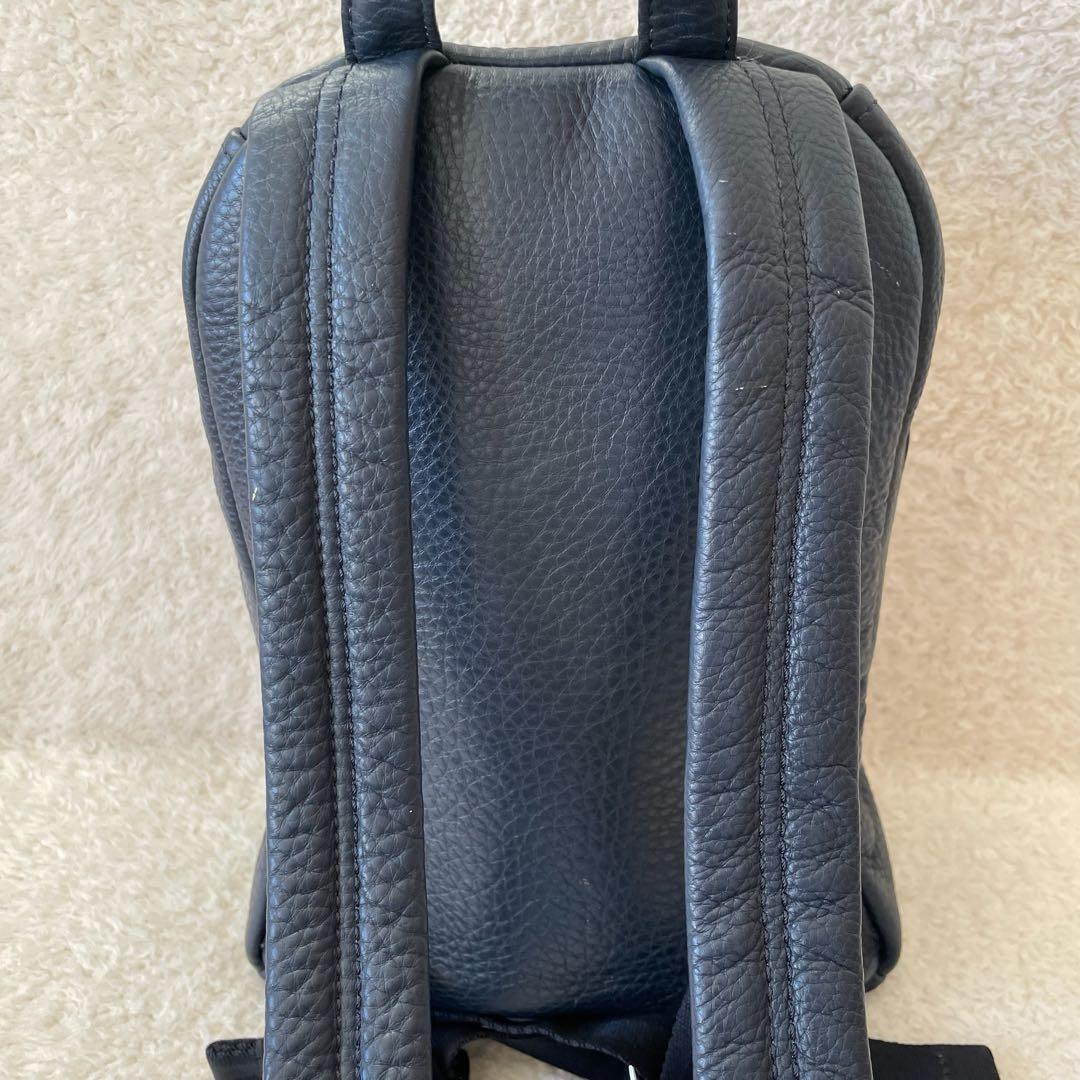 MARC JACOBS リュック オールレザー ネイビー