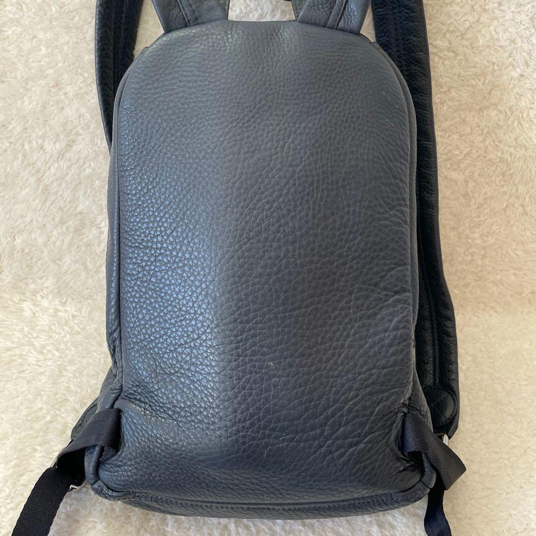 MARC JACOBS リュック オールレザー ネイビー