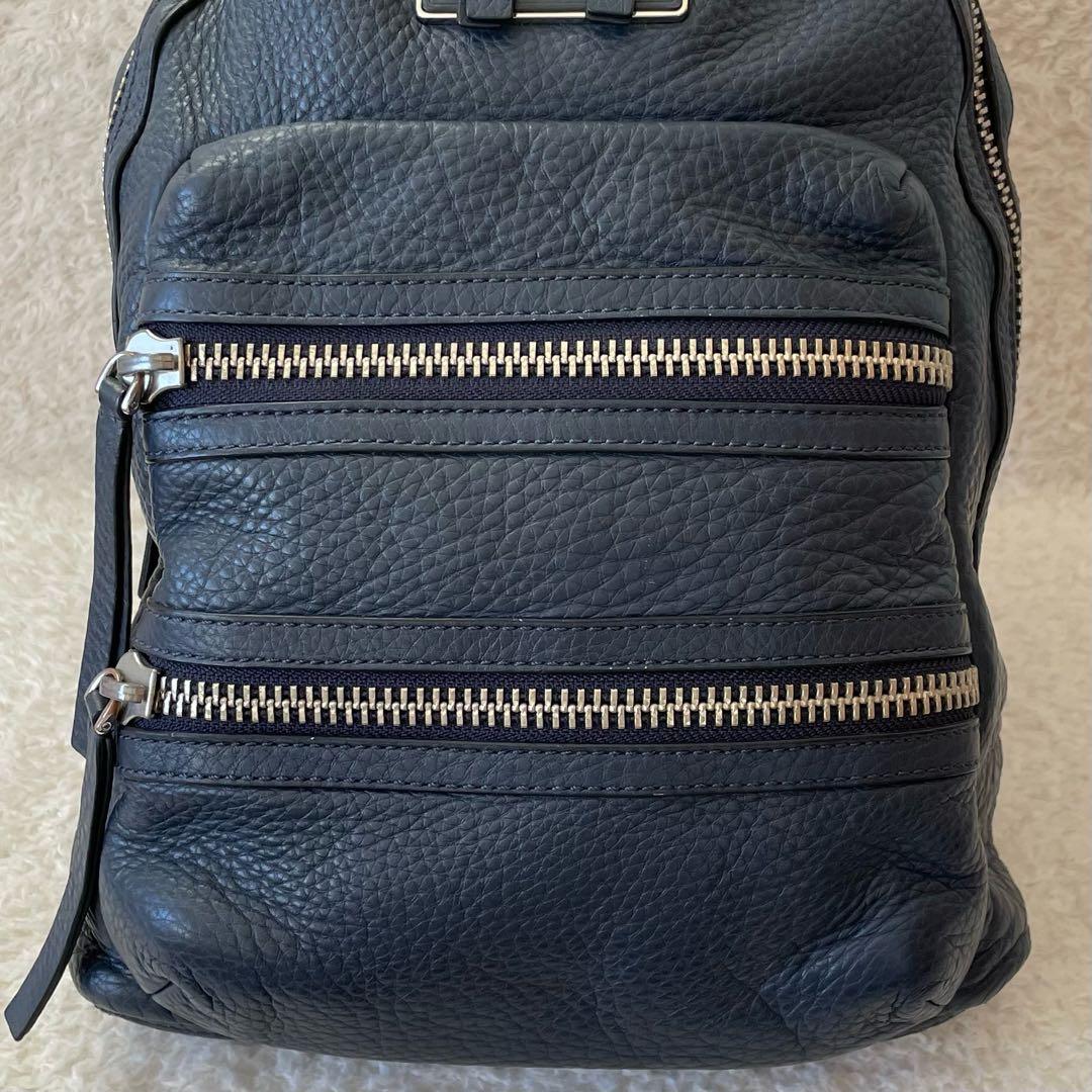 MARC JACOBS リュック オールレザー ネイビー