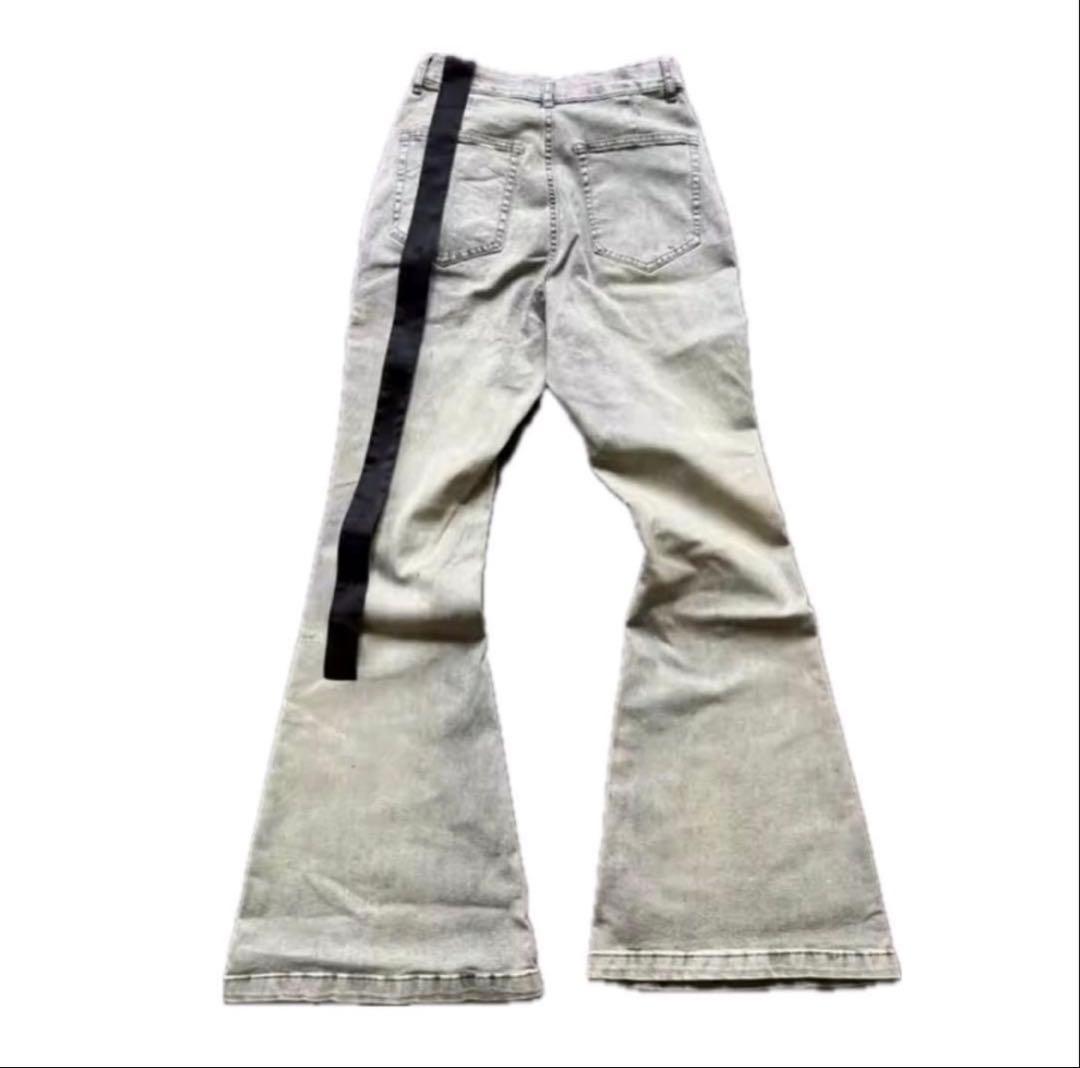 bolan似 white boots cut denim opium オンライン ショッピング