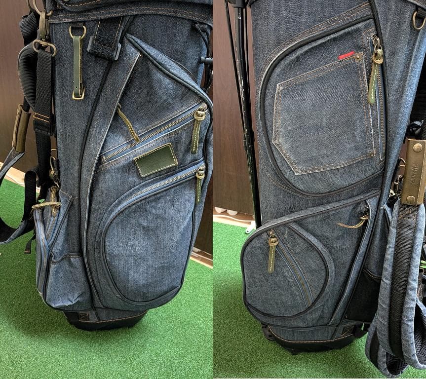 19golf デニムキャディバッグ デニム素材 スタンドキャディバッグ