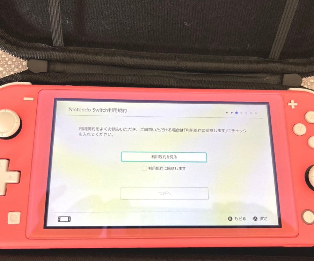 Nintendo Switch Lite （コーラル） 純正充電器＆ケース付き