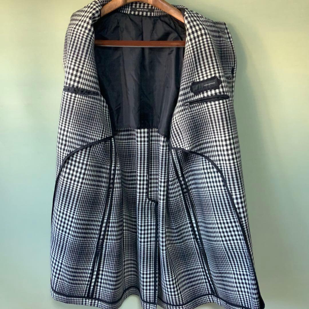 極美品 TAGLIATORE タリアトーレ バルカラーコート46 グレンチェック