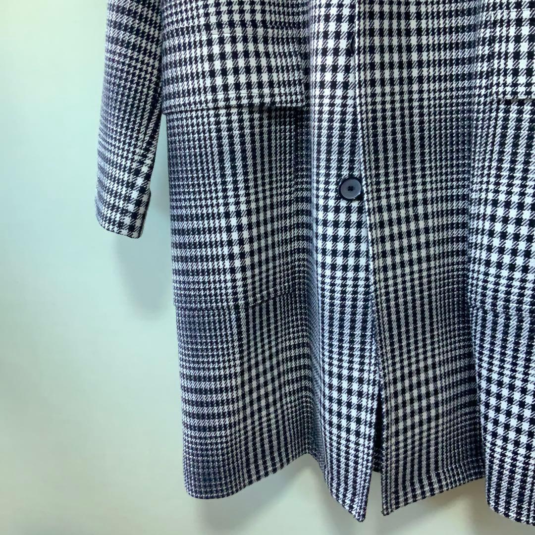 極美品 TAGLIATORE タリアトーレ バルカラーコート46 グレンチェック