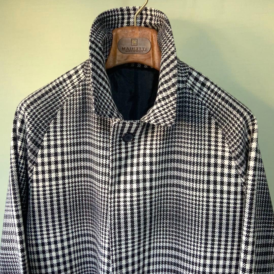 極美品 TAGLIATORE タリアトーレ バルカラーコート46 グレンチェック