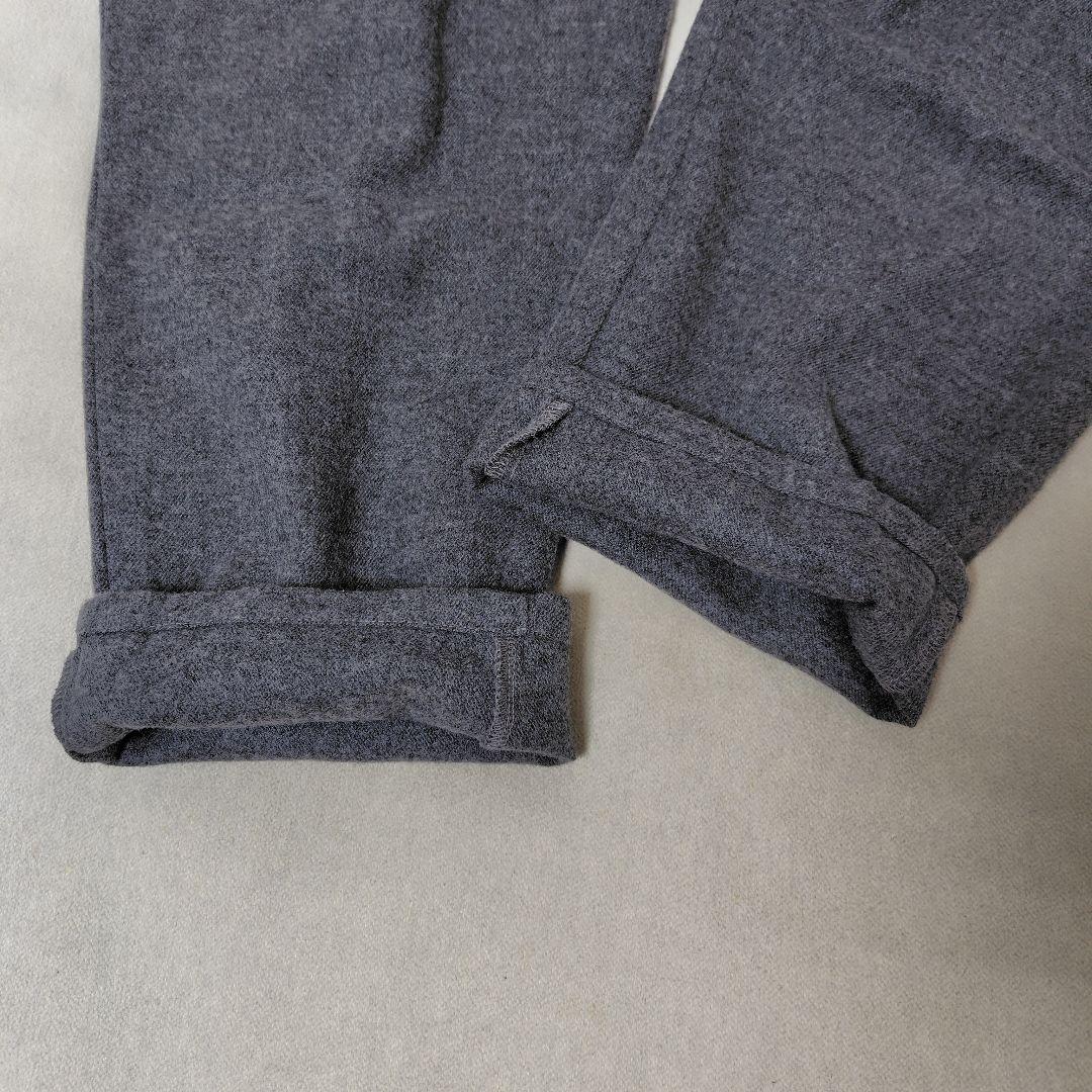 美品 DANTON 暖か ウール フランネル ロゴ オールインワン ダントン