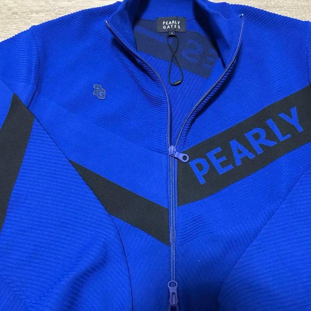 PEARLY GATES ジップアップジャケット 青