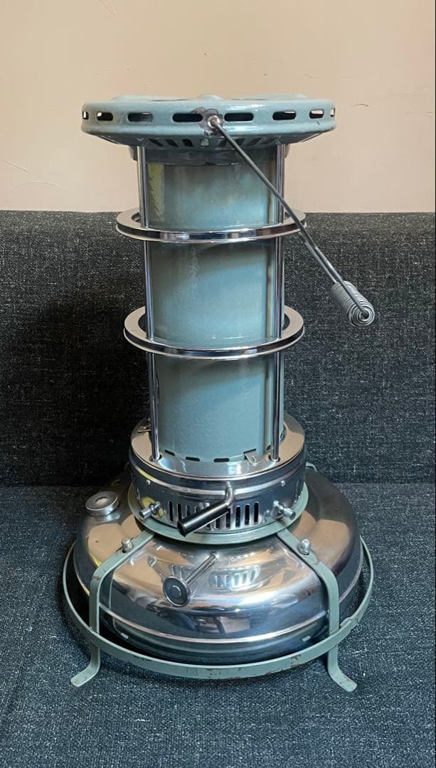 レア Aladdin グレー ビンテージ ブルーフレーム ストーブ アラジン 5