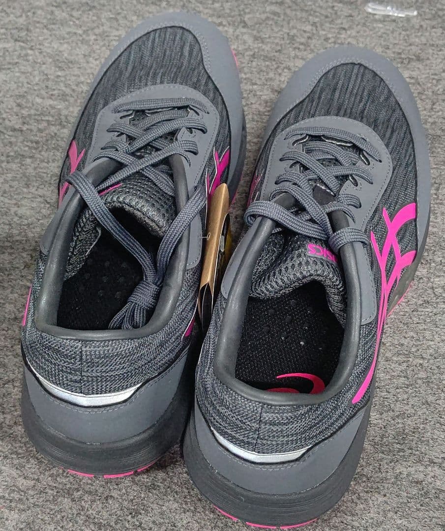 ASICS 安全靴 グレー/ピンク 26.0cm - メルカリ