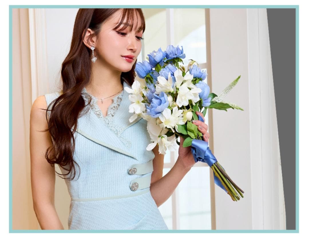 SOBRE ソブレ 襟付きコードレースワンピース 2503155 Sサイズ