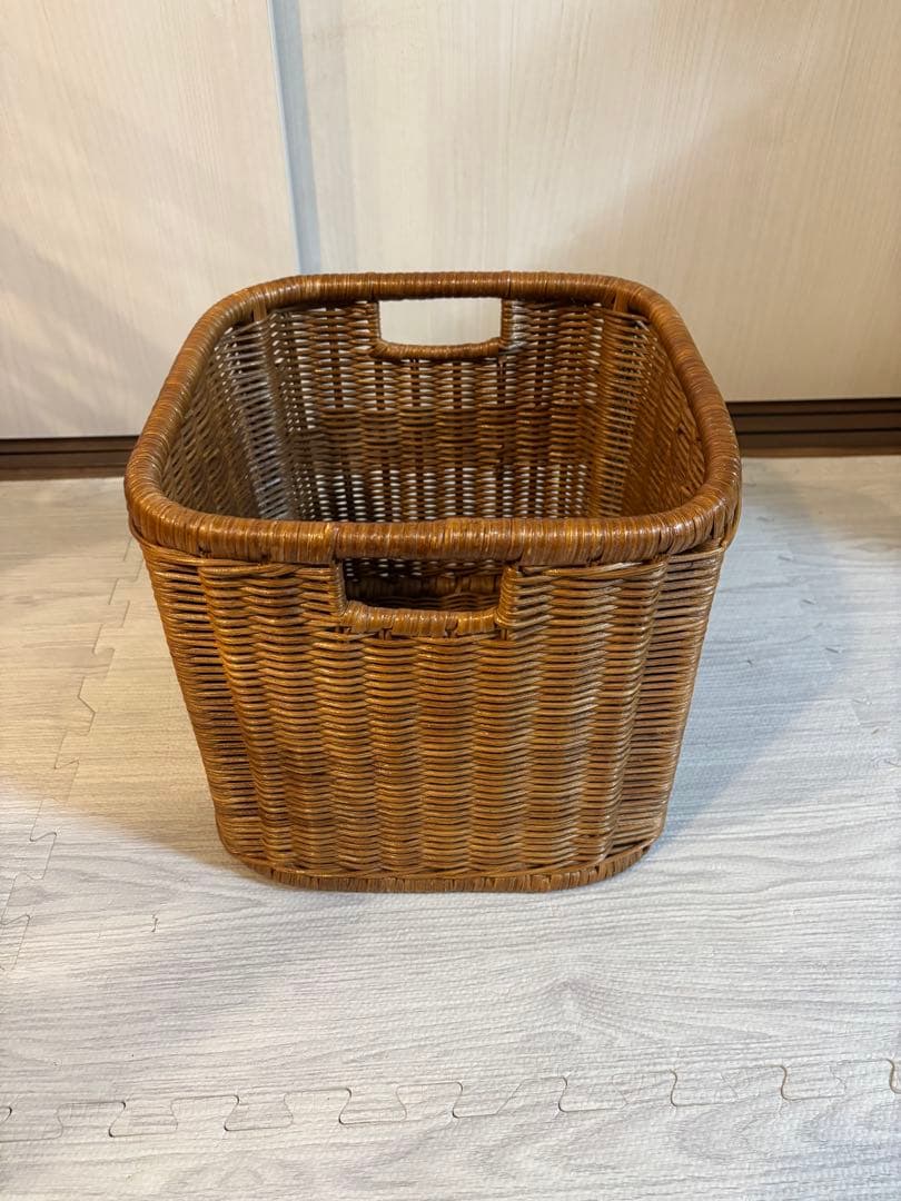 籐 脱衣かご ラタン