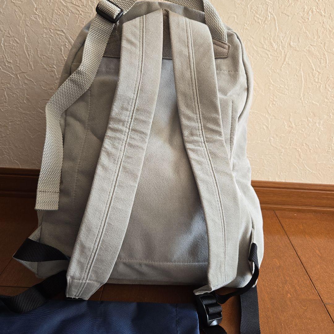 zattu/ マイクロファイバー スエードデイパック 　グレー