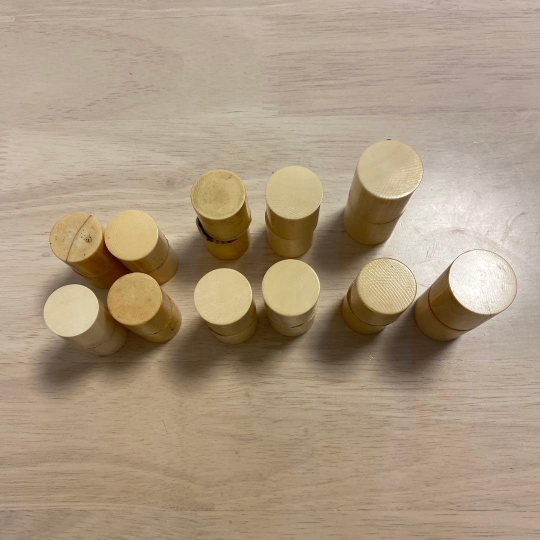 軸先　根付け材　掛け軸用　11個セット(22個) 588g