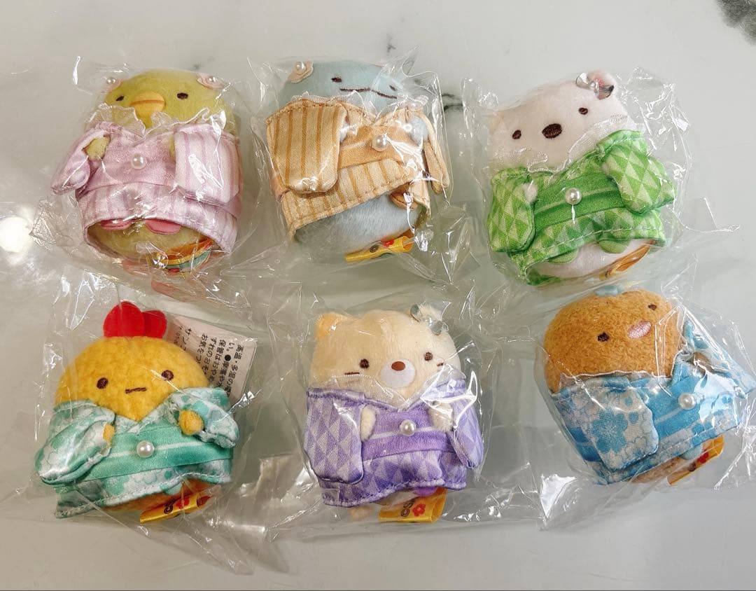 和装すみっコぐらし ぬいぐるみ6個セット 2025 和装すみっコぐらし て