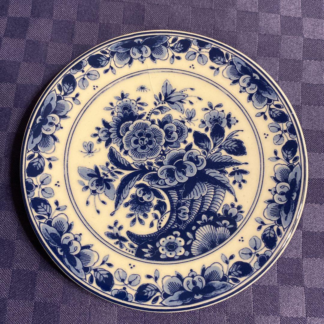飾り絵皿Holland(オランダ)のダッチデザインデルフト焼き飾り皿 - メルカリ