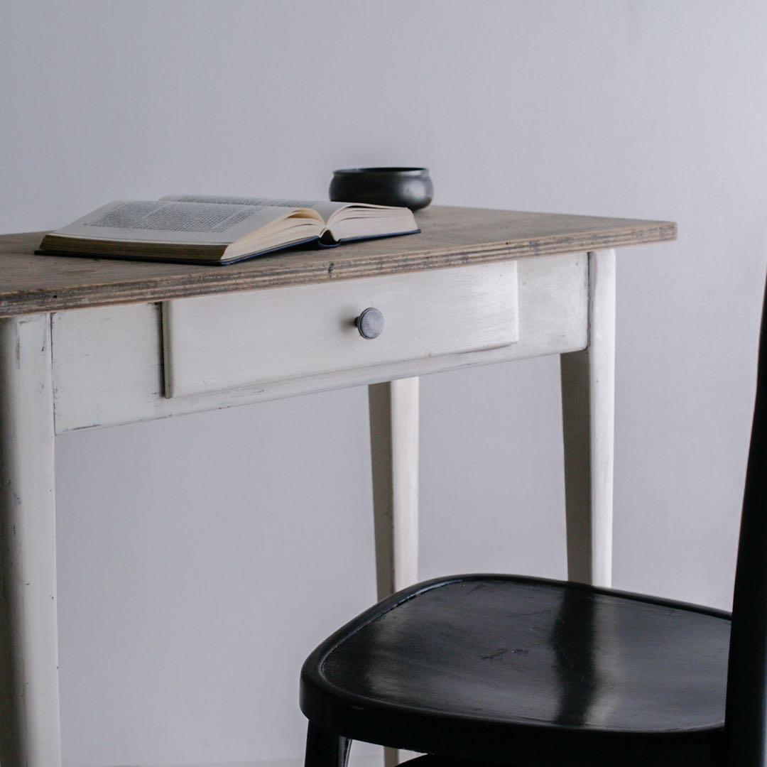 フランス アンティークデスク パイン 古家具 無垢材 ブロカント