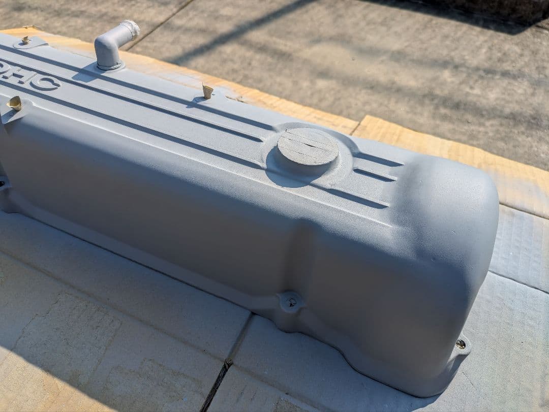 日産　NISSAN OHC L型エンジン　L6タペットカバー　結晶塗装　美品