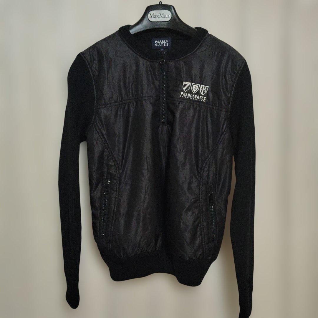 美品♡ゴルフ中綿パーリーゲイツニット黒2