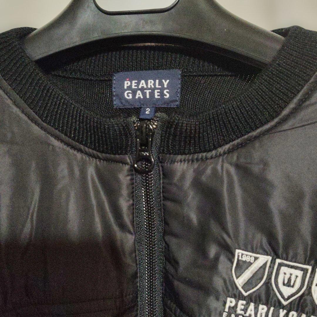 美品♡ゴルフ中綿パーリーゲイツニット黒2