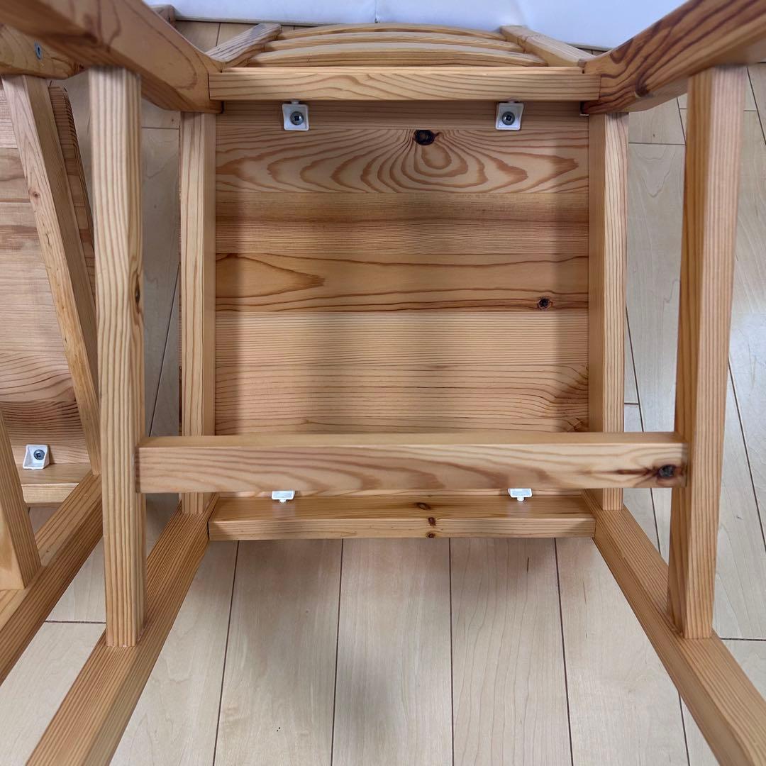 パイン材 チェア ナフコ 木製チェア 2脚セット ベーグル ③④ - メルカリ