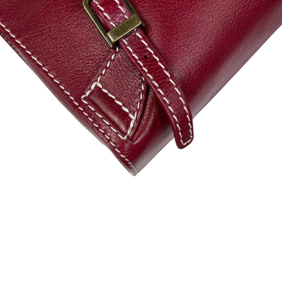 美品　MOTHERHOUSE マザーハウス リュック レザー ワインレッド663