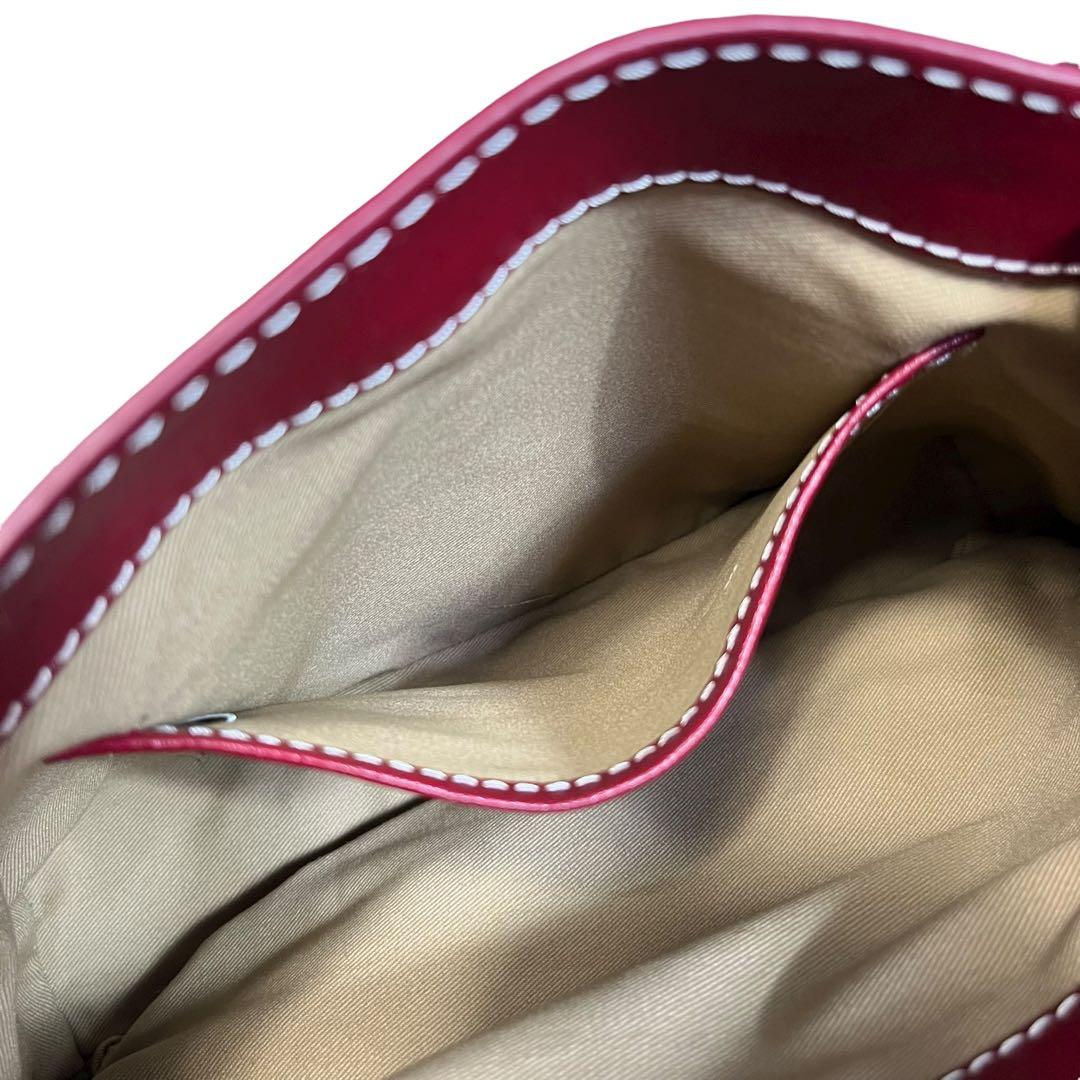 美品　MOTHERHOUSE マザーハウス リュック レザー ワインレッド663