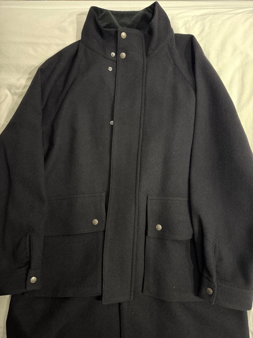 Men's ELGIN LONG ブラックロングコート