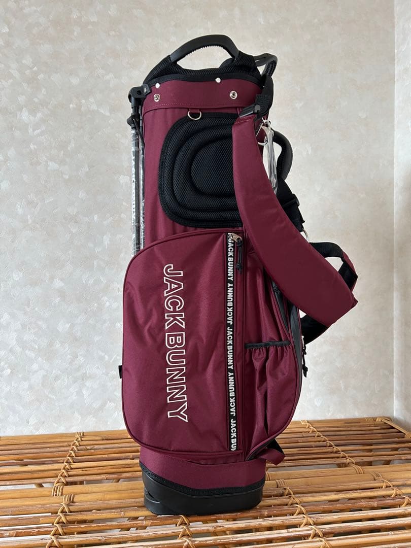 未使用 ジャックバニー 2025モデル スタンドキャディバッグ ボルドー