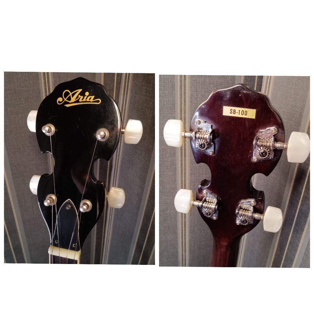 Aria 5弦 バンジョー SB-100 ハードケース付き 現状品 弦楽器