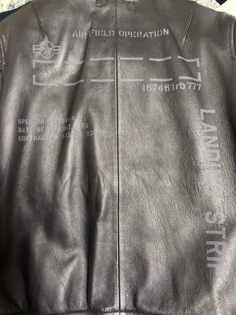 AVIREX☆アヴィレックス☆レザージャケット☆MA-1☆羊革☆Lサイズ