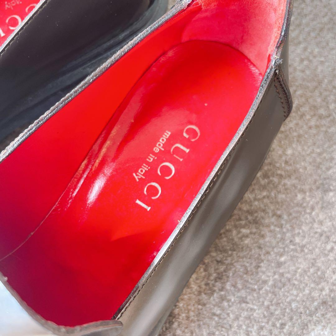 GUCCI ハイブリッド厚底ローファー グッチ ホースビットローファー 23.5