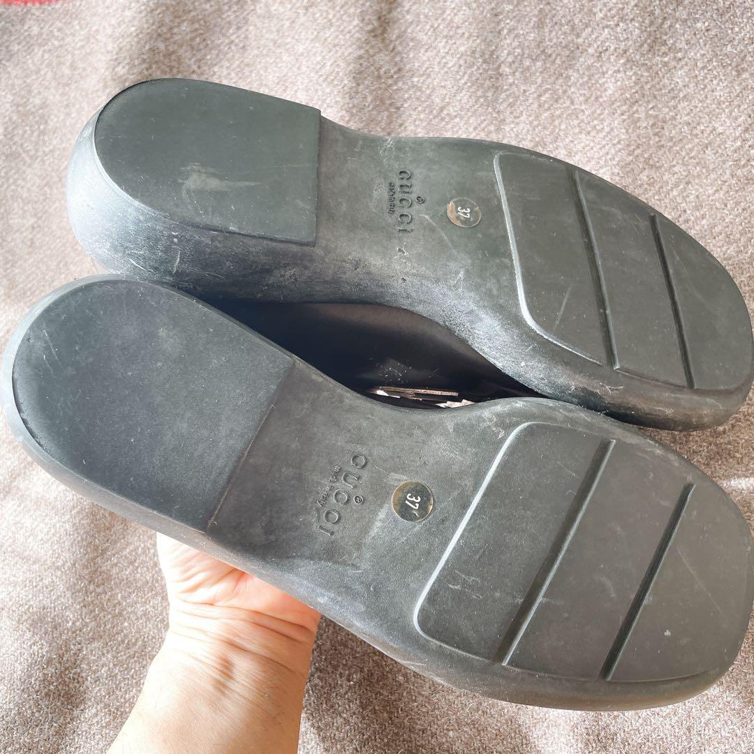 GUCCI ハイブリッド厚底ローファー グッチ ホースビットローファー 23.5