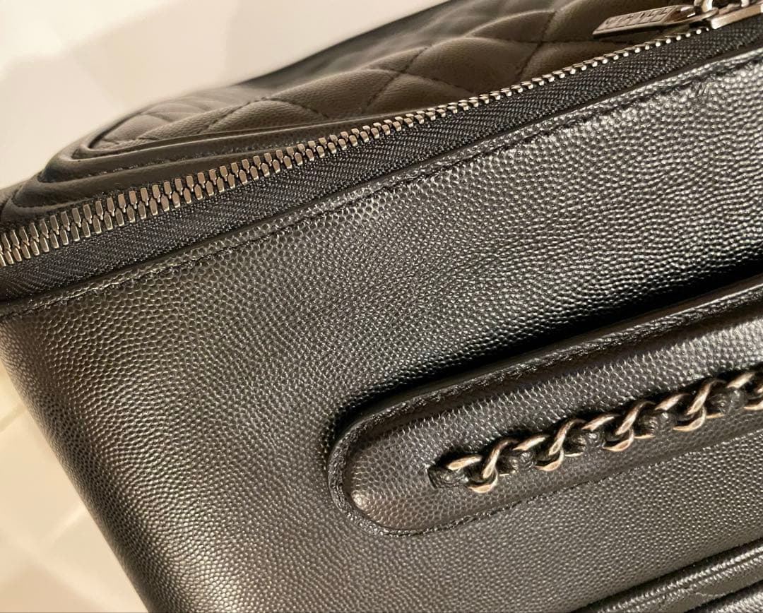 シャネル キャリーバッグ スーツケース マトラッセ キャビアスキン