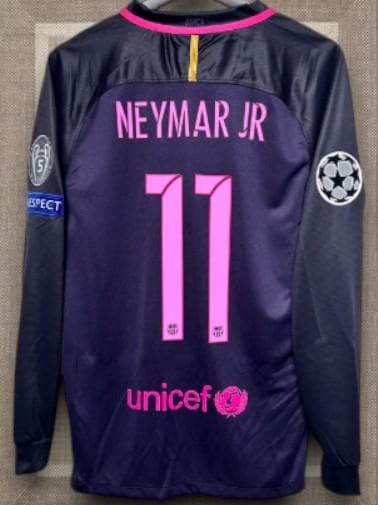 バルセロナ アウェイ レトロ 長袖 シャツ 11番 ネイマール