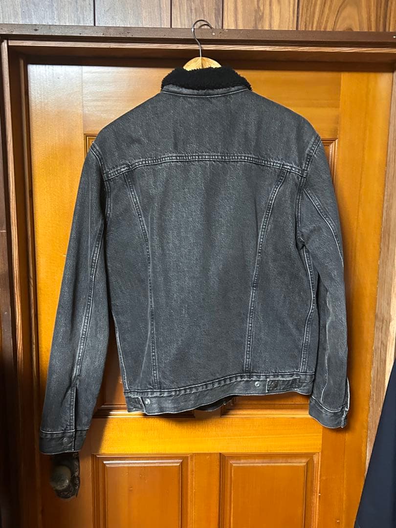 Levi’s リーバイス ブラック デニムジャケット ボア付き Gジャン 黒