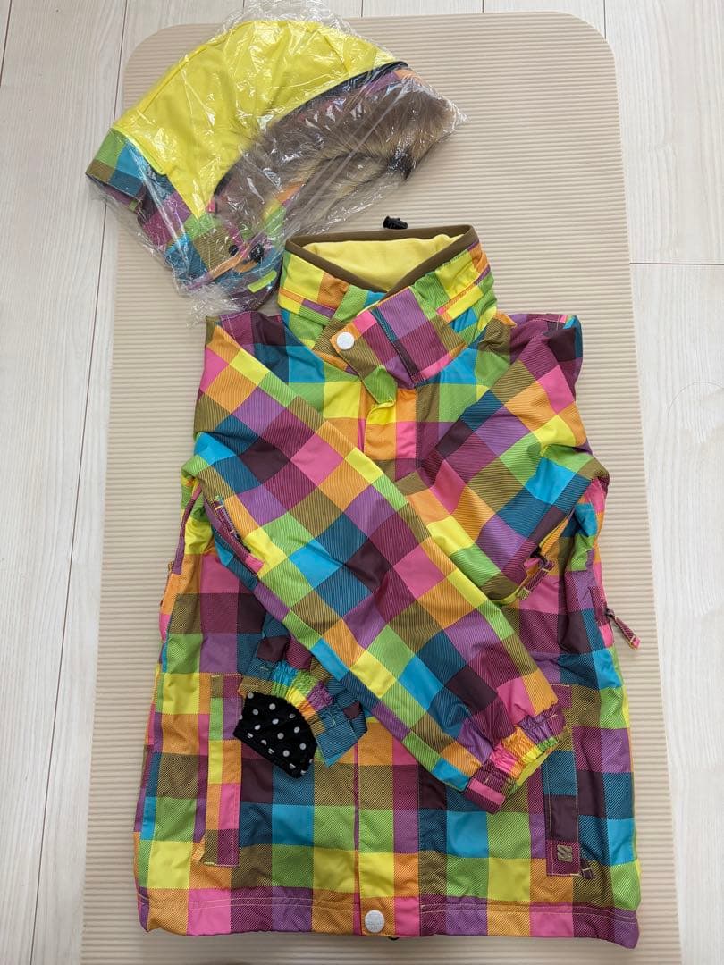 Sista.J マルチカラー チェック柄 スノーボードウェア - メルカリ