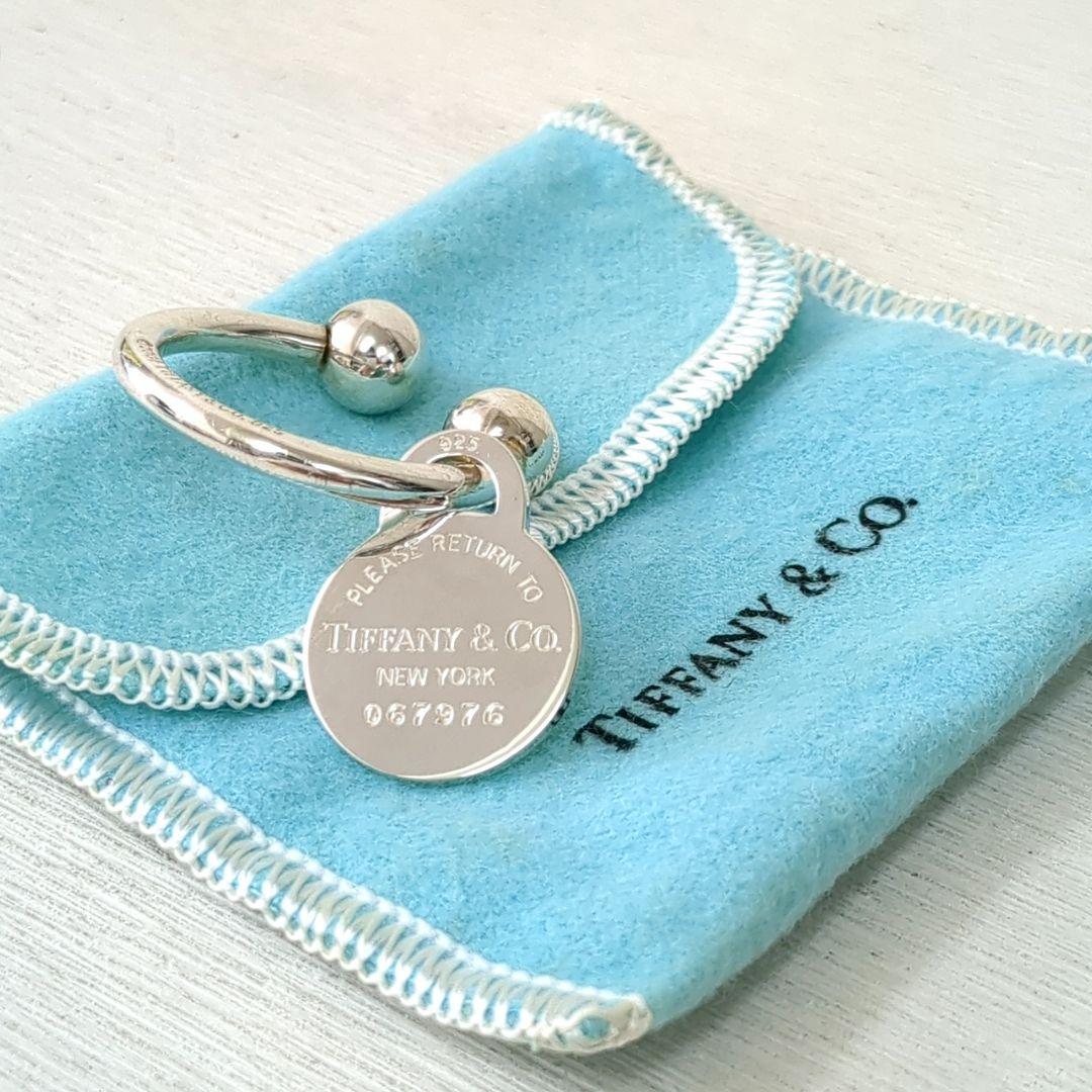 ティファニー キーリング ラウンドタグ スクリューボール シルバー925