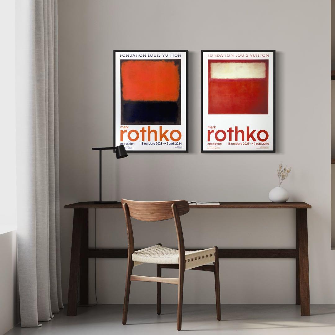 1枚のみ】マーク・ロスコ 海外ポスター① ルイヴィトン財団 2023-2024