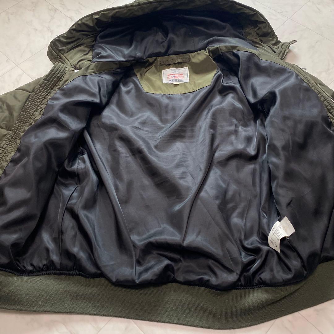 AVIREX USA ダイヤキルティングジャケット　MA-1 フライトジャケット