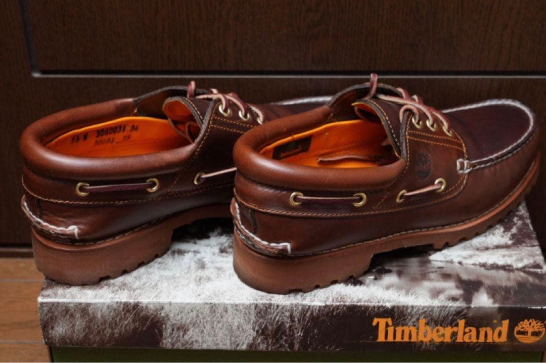 Timberland ブラウン デッキシューズ　us7.5 26.5cm